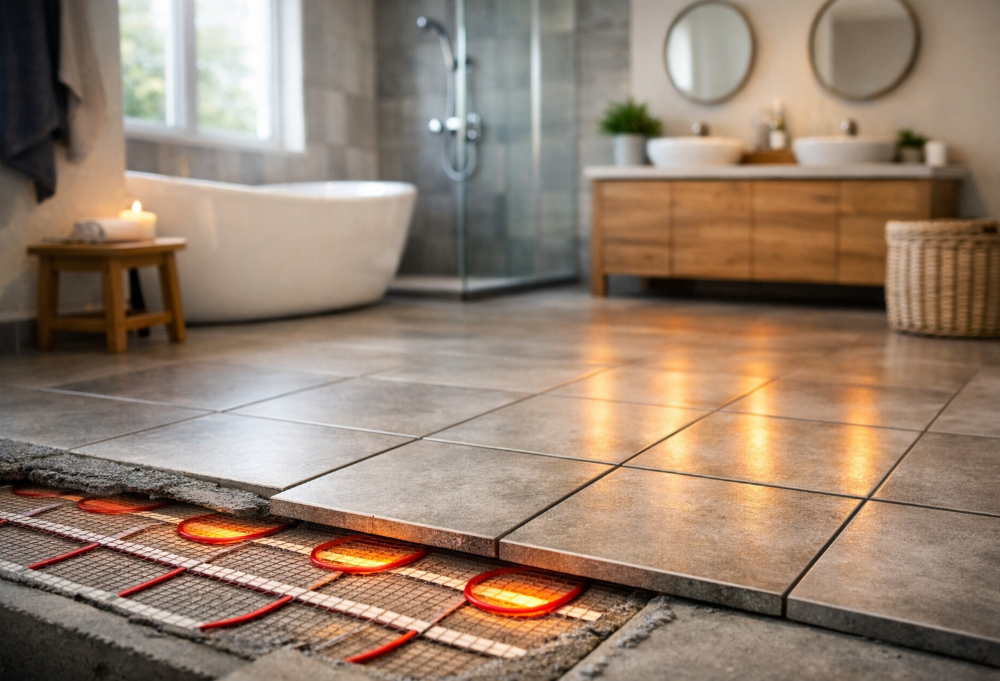 Why Heated Tile Floors Are a Popular Upgrade for Fargo Bathrooms and Basements